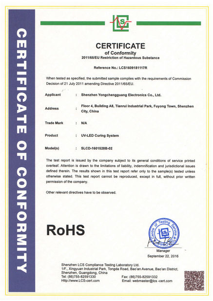 China Shenzhen Syochi Electronics Co., Ltd certificaten