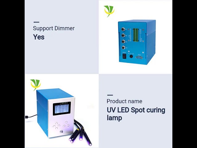 Bedrijfsvideo's over UV spot light to dry UV adhesive