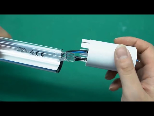 Bedrijfsvideo's over Microwave Sensor 20W Quartz UVC Lamp Tube T8 Germicidal UV Sterilizing Lamp