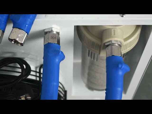 Bedrijfsvideo's over R410 Refrigerant Water Cooling Chiller UV Disinfection 1160W Input