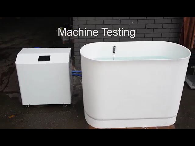 Bedrijfsvideo's over Commercial Grade Huge Cooling Capacity High Efficiency Ice Bath Chiller 2HP for Cold Shower